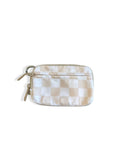 The Original Wallet (#8036-1) Nylon Zipper Wallet for Everyday Use - Tan Checkered