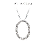 Moissanite A–Z Initial Pendant Necklace - image 25