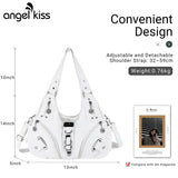 Vintage convertible hobo crossbody bag