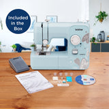 Brother LX3817A 17-Stitch Portable Full-Size Mechanical Sewing Machine, Aqua