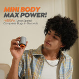 VACBIRD New X8 Vacuum Packing Pump Storage Bags-Rechargeable Wireless Pump Travel Storage Bags Set - 20 Pack Portable Space Saver Bags for Travel & Home - Vacuum Compression Packing Seal for Clothes, Blankets, Seasonal Storage