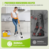 YKYI Electric Spin Scrubber Rechargeable Cleaning Brush with 8 Cleaning Brush Heads Telescopic Handle 43.3"