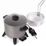 Presto Kitchen Kettle Multi-Cooker with Non-Stick Feature, Electric Deep Fryer