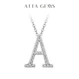 Moissanite A–Z Initial Pendant Necklace - image 11