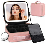 WeeNOD-L Lighted Makeup Bag with LED Mirror & Adjustable Dividers