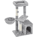 Alden Design 34.5" H Cat Tree Tower with Condo and Perches, Pink