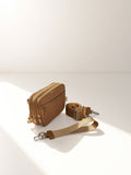 Trio Wallet (#8036-9) Zipper Wallet with RFID - #10 Caramel