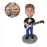 Custom Musician Bobblehead with Instrument | Music Lovers Tribute Gift