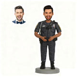 Custom Police Bobblehead | Realistic Male Officer Doll