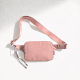 Duo 57" Adjustable Long Strap Crossbody Bag (#1140-14) - Pink