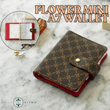 DAILY RITMO A7 Mini Binder Wallet with Zippered Coin Pouch Envelopes for Cash Stuffing, Checkerboard