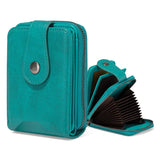 Minimalist Zip-Around Card Wallet | Compact Credit Card Holder with ID Window