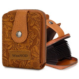 Minimalist Zip-Around Card Wallet | Compact Credit Card Holder with ID Window