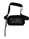 57" Long Strap Crossbody Bag (#1140) - Love Rhinestones