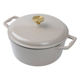 Mainstays 4.75qt Oven-Safe Cast Iron Ceramic Enamel Round Dutch Oven, Blue