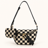 WeeNOD Everyday Checkerboard Crossbody Bag & Mini Pouch