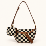WeeNOD Everyday Checkerboard Crossbody Bag & Mini Pouch