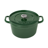 The Pioneer Woman 5-Quart Enamel Cast Iron Dutch Oven with Lid, Dark Green