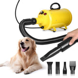 RichYa  Professional Dryer for Large Dogs, Pet Hair Grooming Blower Blaster with Strong Power, Yellow