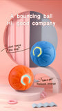 Smart Dog Toy Ball Electronic Interactive Pet Toy Moving Ball USB Automatic Movi