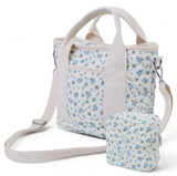 Small Quilted Floral Tote Bag
