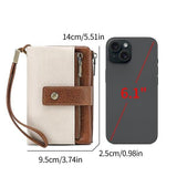 Women's Retro Casual Minimalist Solid Color RFID Blocking Synthetic PU Leather Wallet - Slim Bifold/Trifold Clutch Wristlet with Zipper Pocket, Built-In Card Holder, Large Capacity for Daily Carry & Holiday Gifting