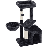 Alden Design 34.5" H Cat Tree Tower with Condo and Perches, Pink
