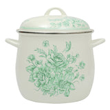 The Pioneer Woman Agatha 12-Quart Enamel on Steel Stock Pot, Green