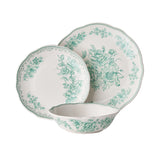 The Pioneer Woman Agatha 12-Piece Stoneware Dinnerware Set, Red