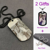 Personalized Photo and Text Dog Tag Necklace - image 29