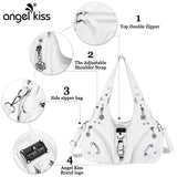 Vintage convertible hobo crossbody bag