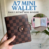 DAILY RITMO Mini Checkered A7 Wallet