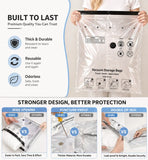 SUOCO Travel Vacuum Seal Bags with Rechargeable Electric Pump & Compression Packing Cubes Airtight, Re-sealable Set Travel Organizers for Luggage Space-Saving Solutions, Vacuum Bags For Travel backtoschool