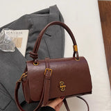 【Black Friday】Versatile Small PU Leather Satchel, Casual Flap-Closure Top-Handle Crossbody and Shoulder Bag for Shopping and Commuting - image 17
