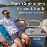 Coleman 316 Series 60QT Hard Chest Wheeled Cooler, Lakeside Blue