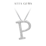 Moissanite A–Z Initial Pendant Necklace - image 26