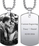 Personalized Photo and Text Dog Tag Necklace - image 17
