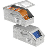 Stackable Hat Storage Box for Baseball Caps – Holds Up to 24 Hats, Clear Window Closet Organizer