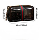 Retro vintage brown vanity makeup organizer bag