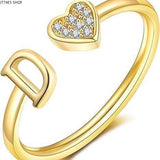 Minimalist A–Z Initial Open Ring - image 11