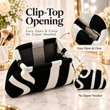 Striped Knit Cosmetic Pouch - image 4