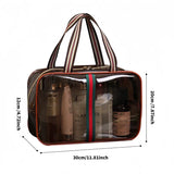 Retro vintage brown vanity makeup organizer bag
