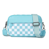 WeeNOD-L Checkerboard Crossbody Bag with Adjustable Strap
