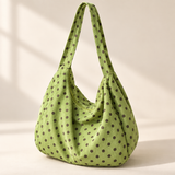 WeeNOD Avocado Polka Slouch Tote