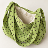 WeeNOD Avocado Polka Slouch Tote