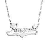 Unisex Double-Layer Heart Name Necklace - image 5