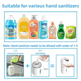 Automatic Soap Dispenser, Bathroom Touchless Sensor Foaming Soap Dispenser,USB Rechargeable Waterproof Wall Mounted Foam Hand Soap Dispenser for Kitchen, Home, White