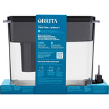 Brita Extra Large Ultramax 27 Cup Black Filtered Water Dispenser with 1 Standard Filter