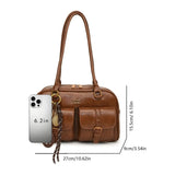 Fashionable and avant-garde women's shoulder bags, Fashion Shoulder Style, for autumn and winter 2026, personalized and niche women's bags, elegant and exquisite women's shoulder bags, suitable for shopping, dating, parties, commuting to work, etc - image