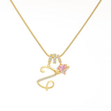 Adjustable Personalized Name Letter Necklace - image 74